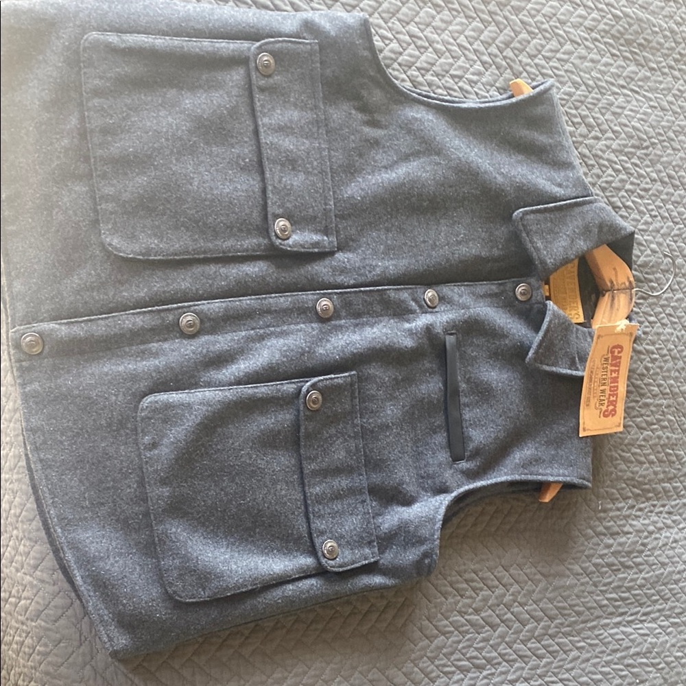 Filson Gray Wool Vest
